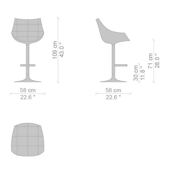 Pouf in tessuto con poggiapiedi Passion CASSINA fabbrica CASSINA dall'Italia. Foto №6