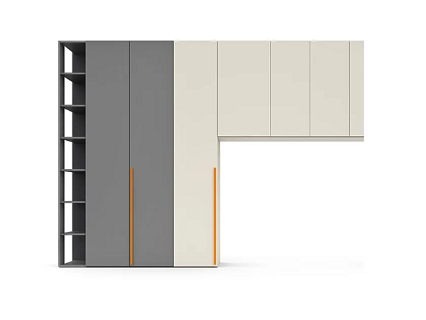 Unità finale armadio modulare in legno Nidi fabbrica nidi dall'Italia. Foto №2