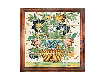 Pannello decorativo in ceramica L_Antica Deruta PN FI 06 PN FI 06