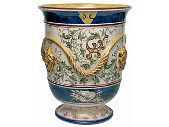 Vaso da fiori in ceramica Armi L_Antica Deruta AR/1145/C/45