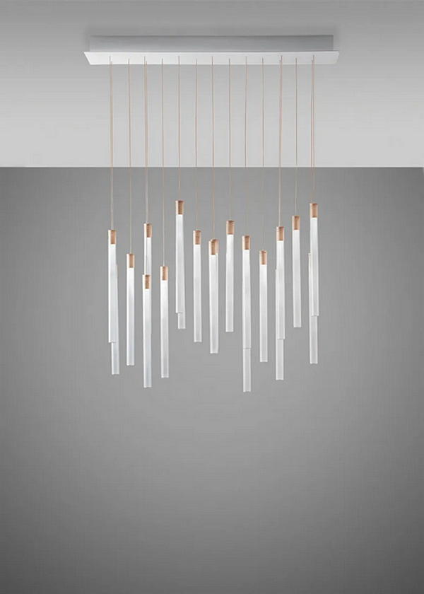Lampada a sospensione in vetro borosilicato LED Multispot Tooby Fabbian fabbrica Fabbian dall'Italia. Foto №4