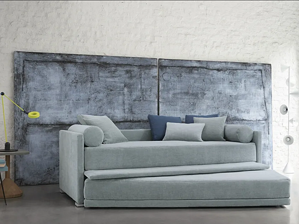 Letto singolo convertibile in tessuto Flou collezione Biss fabbrica Flou dall'Italia. Foto №12