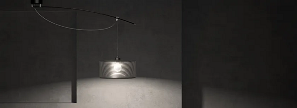 Lampada a sospensione LED con paralume in tessuto Lumina Moove 750, 751, 752 fabbrica Lumina dall'Italia. Foto №8