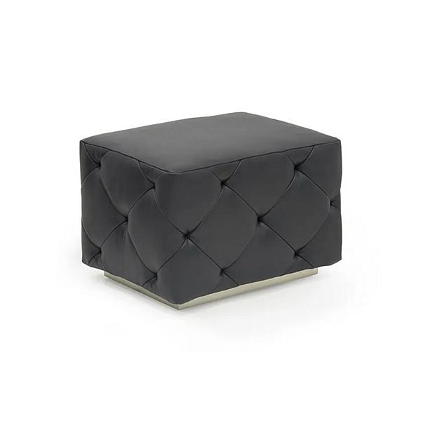 Pouf rettangolare in pelle trapuntata FORMITALIA Overseas fabbrica FORMITALIA dall'Italia. Foto №2