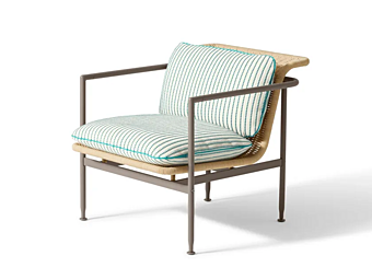 Poltrona da giardino con braccioli in tessuto sfoderabile Esosoft outdoor CASSINA