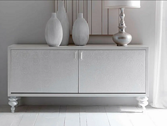 Credenza in legno con porte coplanari CORTEZARI Keope 406