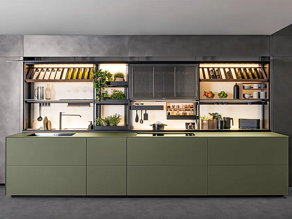 Cucina su misura in vetro Artematica Vitrum con nuova Logica VALCUCINE fabbrica VALCUCINE dall'Italia. Foto №1