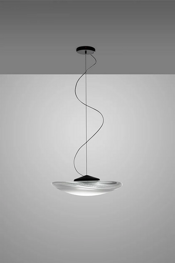 Lampada a sospensione in vetro soffiato LED Loop Fabbian fabbrica Fabbian dall'Italia. Foto №4