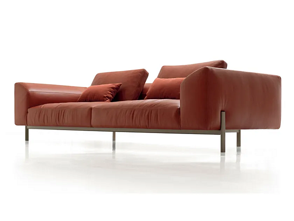 Divano in pelle a tre posti CORTEZARI collezione Diva 703 fabbrica CORTE ZARI dall'Italia. Foto №2