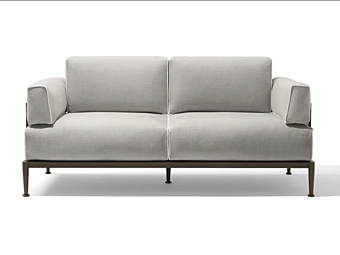 Divano a tre posti in tessuto con copertura removibile GEA GIORGETTI 87054