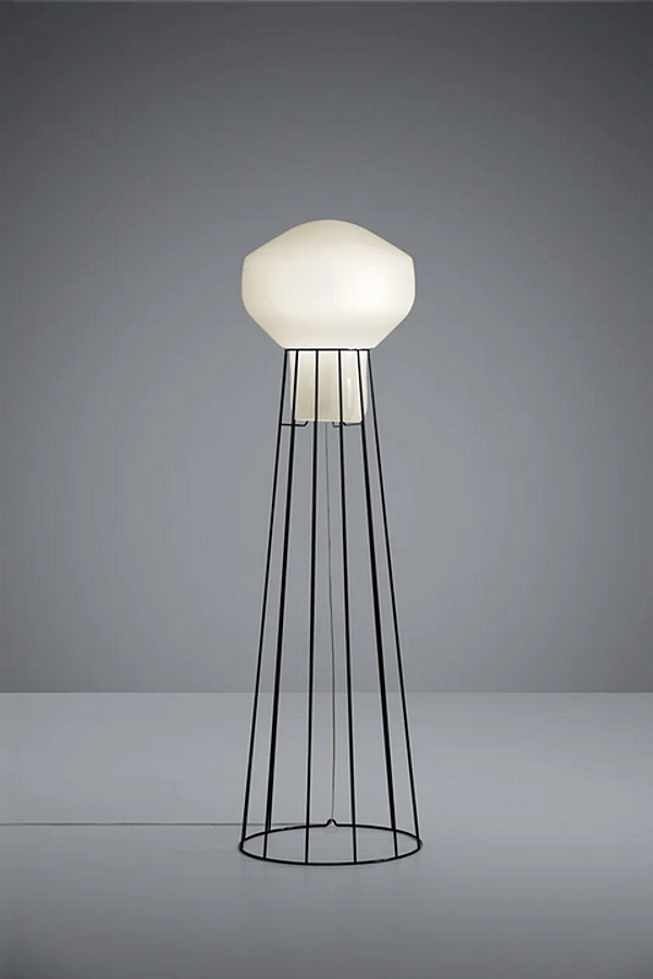 Lampada da terra in vetro soffiato Fabbian collezione Aerostat fabbrica Fabbian dall'Italia. Foto №6