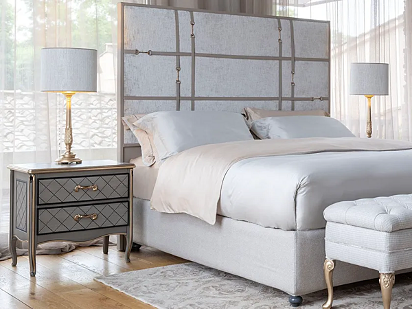 Tavolino da notte rettangolare in legno con cassetti Savio Firmino 3692 3692COM fabbrica SAVIO FIRMINO dall'Italia. Foto №2