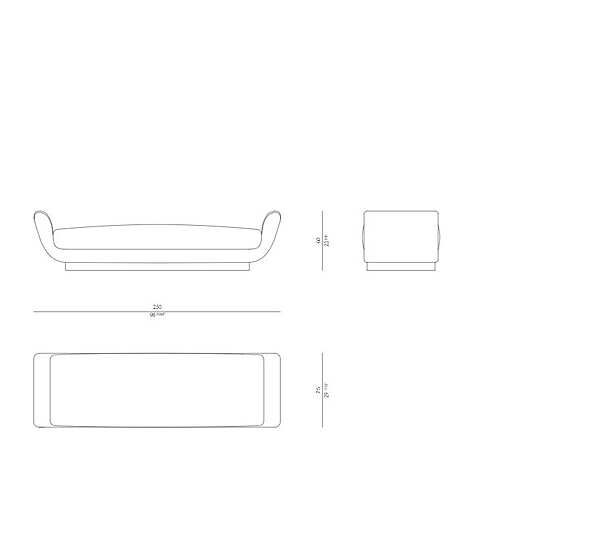 Couch ROSSATO fabbrica ROSSATO dall'Italia. Foto №8