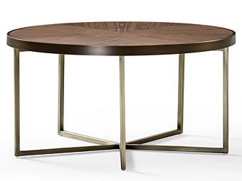 Tavolino da caffè in metallo e MDF Samuel Black Tie SAMW70, SAMW110