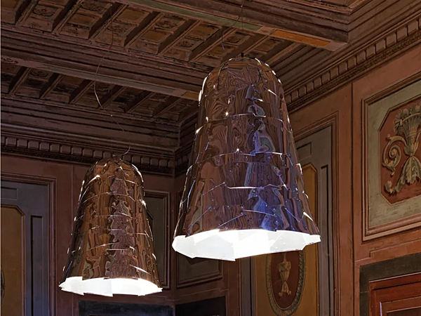 Lampada a sospensione in alluminio Campana Edra CPN005-CPN010 fabbrica EDRA dall'Italia. Foto №3