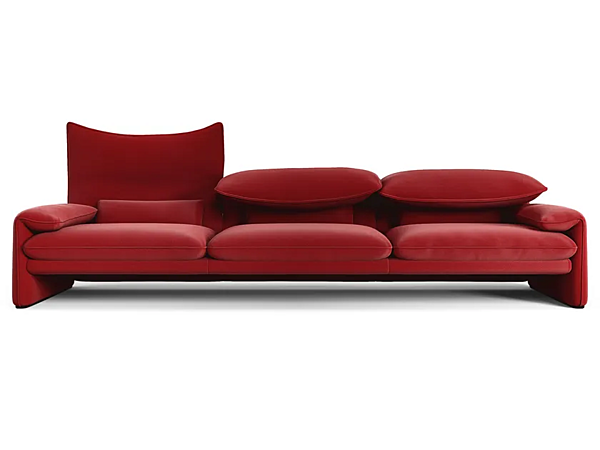 Divano in pelle con poggiatesta Maralunga 50 CASSINA fabbrica CASSINA dall'Italia. Foto №1
