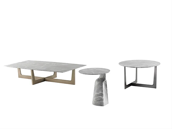 Tavolino da caffè rettangolare in marmo ILARY POLTRONA FRAU fabbrica POLTRONA FRAU dall'Italia. Foto №2