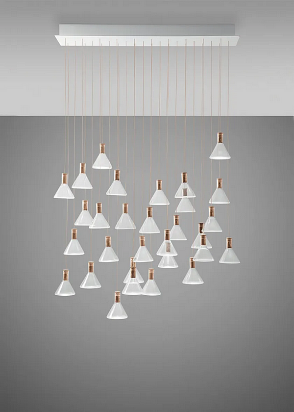 Lampada a sospensione in vetro borosilicato LED Multispot Polair Fabbian fabbrica Fabbian dall'Italia. Foto №5