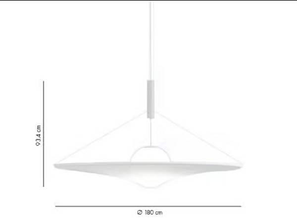 Lampada a sospensione LED regolabile in materiale AXOLIGHT Manto fabbrica Axolight dall'Italia. Foto №15