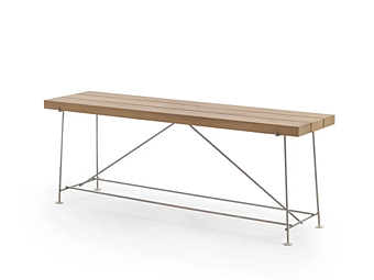 Tavolino da caffè rettangolare in iroko FLEXFORM Any Day Outdoor