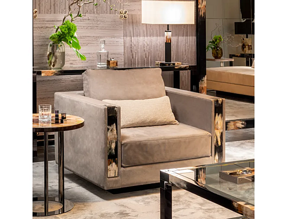 Poltrona con braccioli in nabuk Zeus 6089L ARCAHORN 6089L fabbrica ARCAHORN dall'Italia. Foto №3