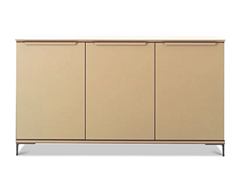 Unità di archiviazione per ufficio in pelle low tanned con ante a battente Paso Doble i 4 Mariani