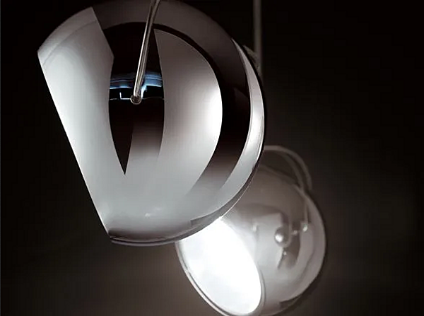 Lampada a sospensione in metallo Beluga in acciaio Fabbian fabbrica Fabbian dall'Italia. Foto №7