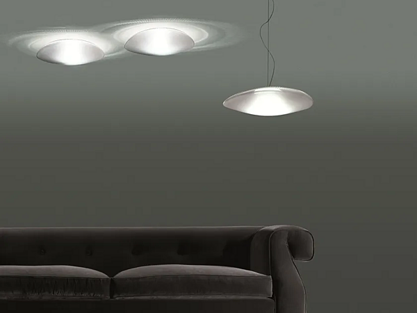 Lampada a sospensione in vetro soffiato LED Loop Fabbian fabbrica Fabbian dall'Italia. Foto №13