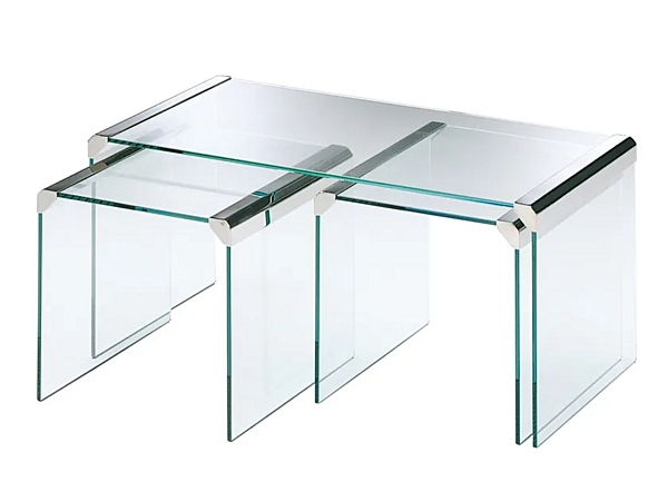 Tavolino da caffè in cristallo per soggiorno Gallotti&Radice T35R fabbrica Gallotti & Radice dall'Italia. Foto №1