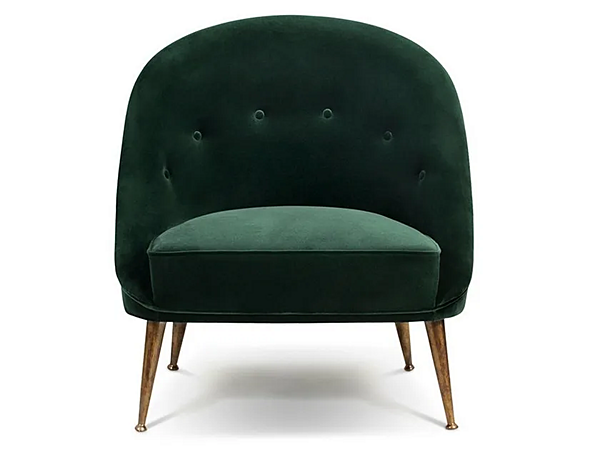 Poltrona in velluto imbottito BRABBU collezione Malay fabbrica BRABBU dall'Italia. Foto №1