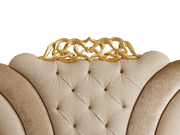 Letto matrimoniale con testata imbottita A.R. Arredamenti Harmony 370 fabbrica A.R.ARREDAMENTI SRL dall'Italia. Foto №6