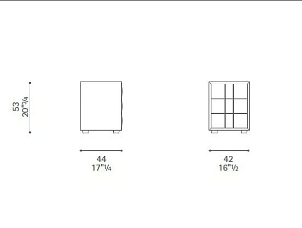 Comodino in legno Obi POLTRONA FRAU fabbrica POLTRONA FRAU dall'Italia. Foto №8