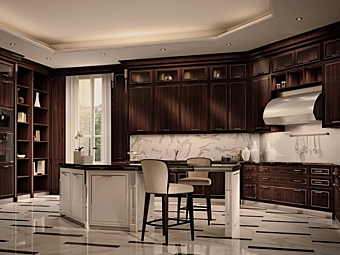 Cucina in palissandro personalizzata Essenza Esotica Martini Interiors