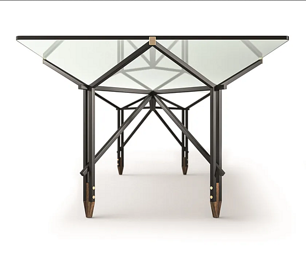 Tavolo in vetro e acciaio 815 Olimpino CASSINA fabbrica CASSINA dall'Italia. Foto №3