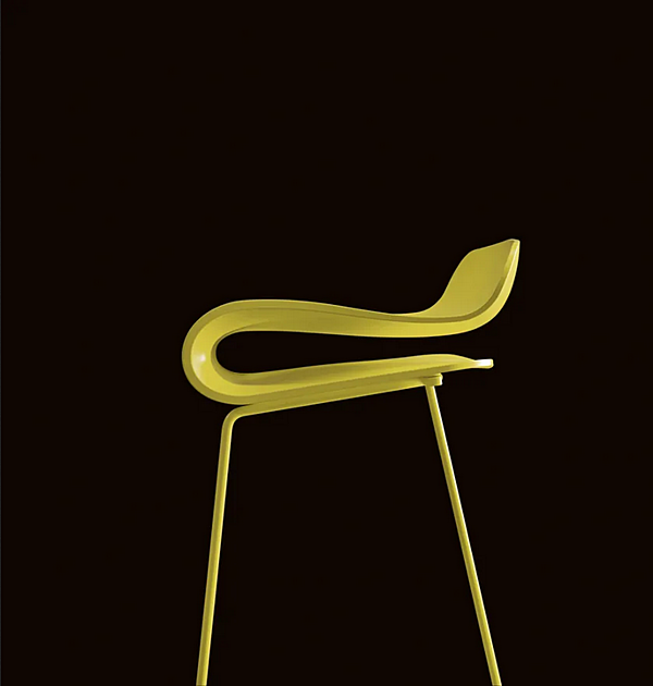 Sgabello in materiale sintetico con base a slitta Kristalia BCN fabbrica Kristalia dall'Italia. Foto №14