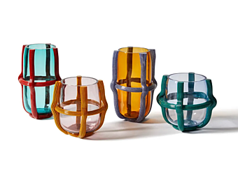 Vaso rotondo in vetro soffiato CASSINA Sestiere