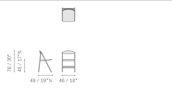 Sedia pieghevole in alluminio pressofuso Donald POLTRONA FRAU fabbrica POLTRONA FRAU dall'Italia. Foto №8