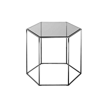 Tavolino da caffe DESALTO Hexagon Tris - "Metal" sheet top 691