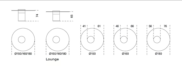 Tavolo da soggiorno rotondo in cristallo Haumea T Gallotti&Radice fabbrica Gallotti & Radice dall'Italia. Foto №4