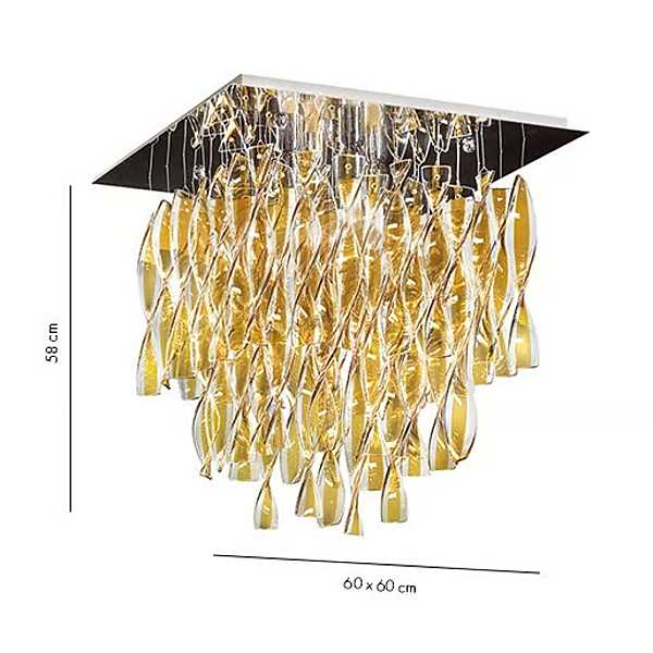 Lampada da soffitto in vetro di Murano Aura AXOLIGHT fabbrica Axolight dall'Italia. Foto №10