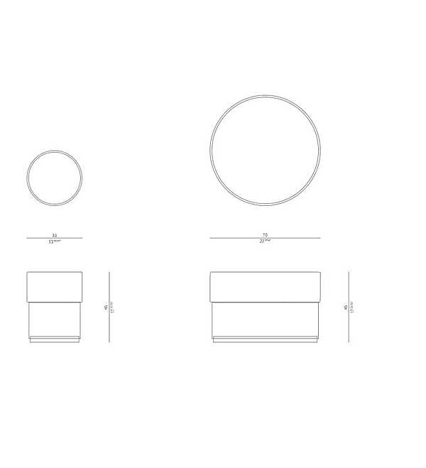 Pouf ROSSATO RHC-13 fabbrica ROSSATO dall'Italia. Foto №7