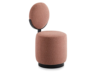 Poltrona girevole in tessuto Saba Beauty