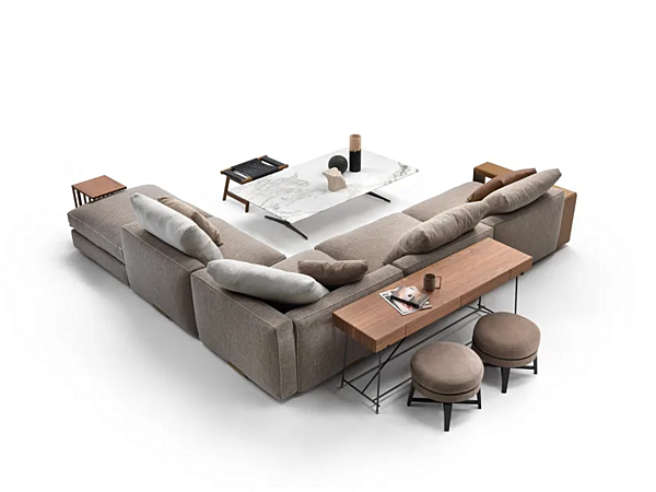 Divano angolare in tessuto Harper FLEXFORM fabbrica FLEXFORM dall'Italia. Foto №6