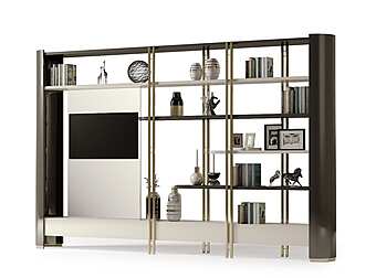 Libreria aperta con supporto per TV in legno Ikat Bizzotto Italia