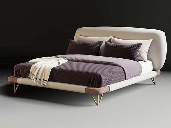 Letto matrimoniale con testata imbottita in tessuto CASA +39 SOPHISMA ESO001 fabbrica ENCORE (by CASA +39) dall'Italia. Foto №1