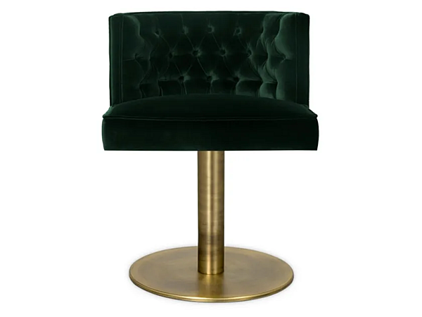 Poltrona girevole in velluto con braccioli BRABBU Bourbon II fabbrica BRABBU dall'Italia. Foto №1