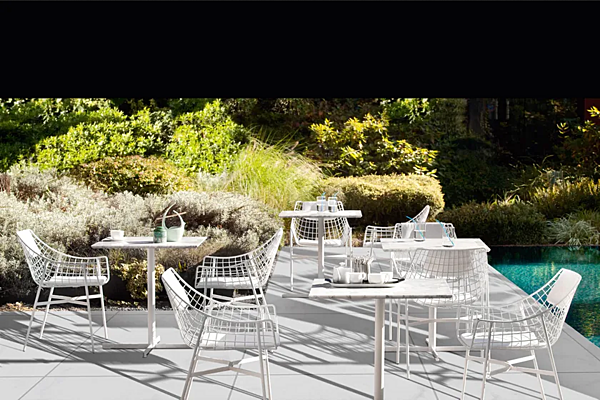 Sedia da giardino in acciaio con braccioli collezione VARASCHIN Summer Set 2423, 2423C fabbrica VARASCHIN dall'Italia. Foto №3