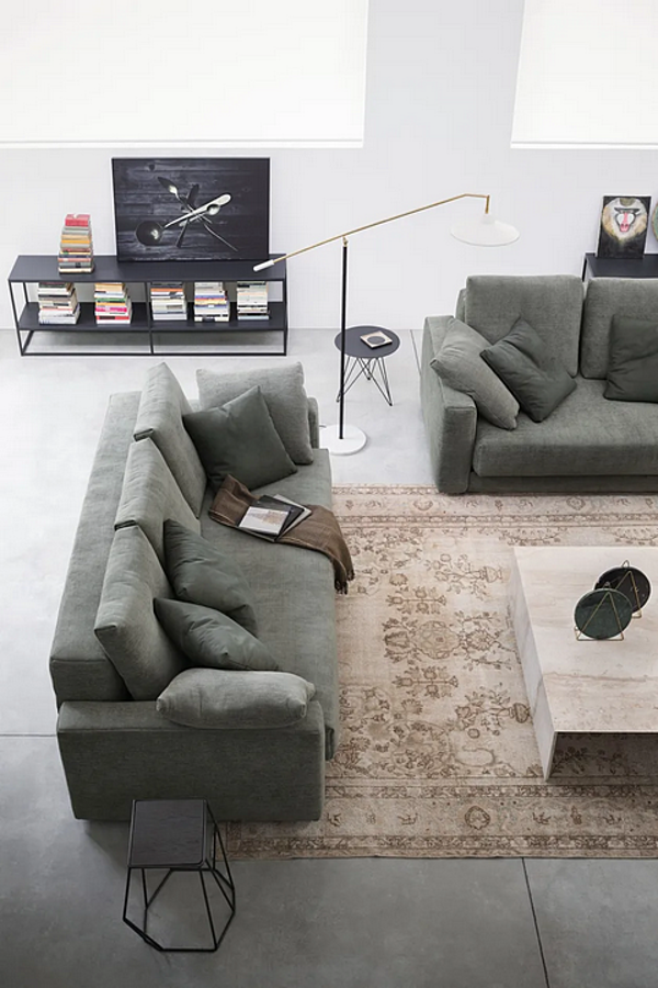Divano letto con copertura sfoderabile in tessuto Flou Piazzaduomo fabbrica Flou dall'Italia. Foto №10
