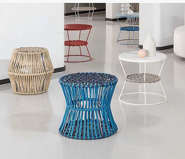 Пуф садовый круглый из ткани Ziggy Saba fabbrica SABA dall'Italia. Foto №4