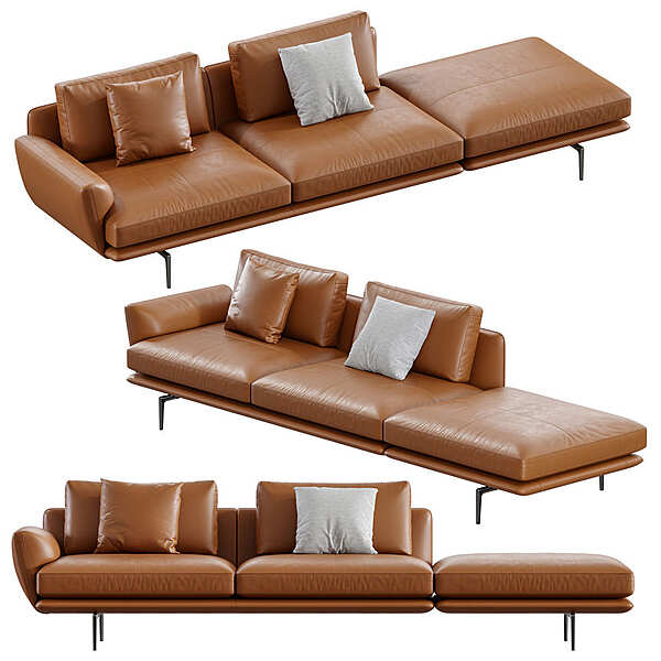 Couch POLTRONA FRAU Get Back Archivio Renzo Frau
